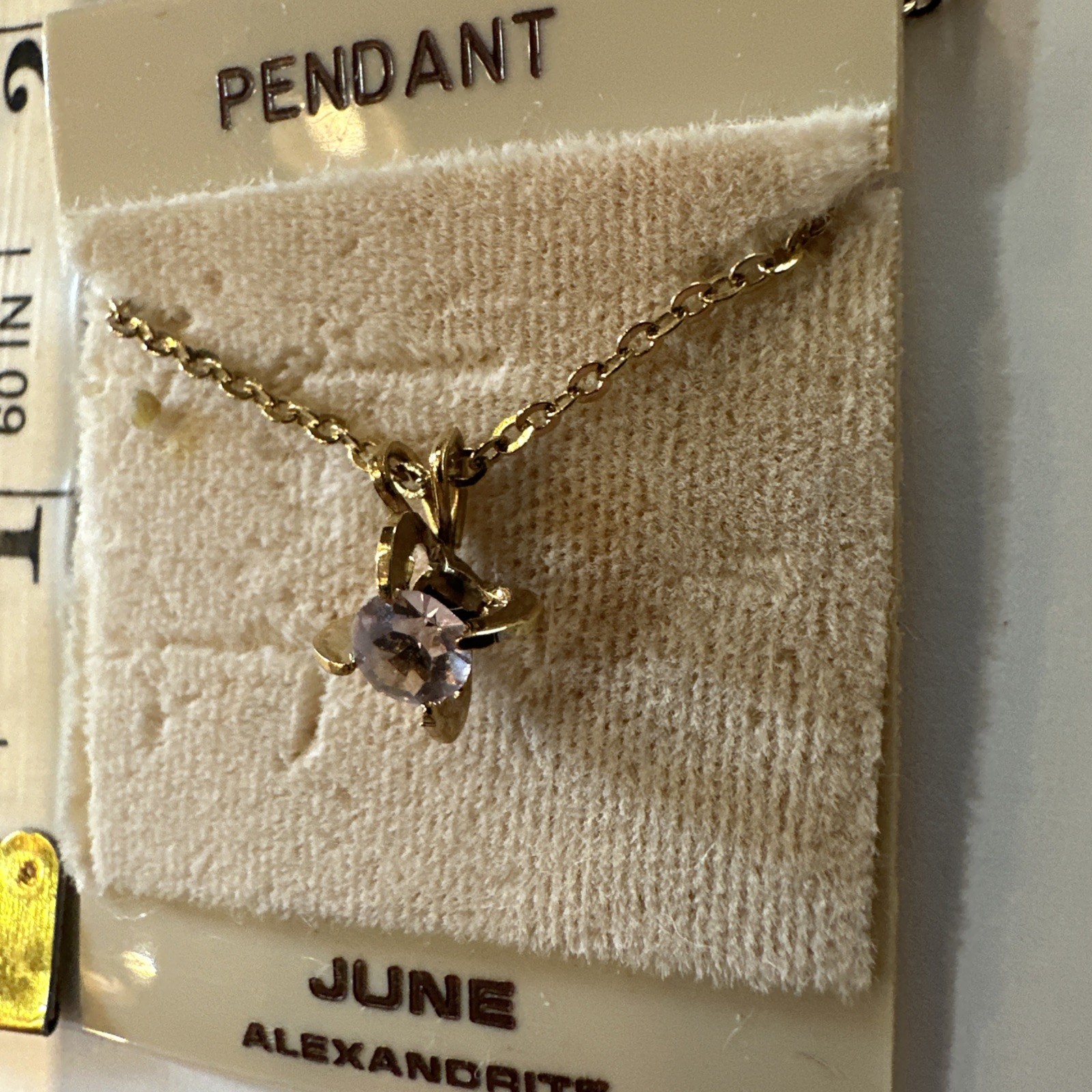 Alexandrite Necklace And Pierced Earrings Set June Birthday Stone