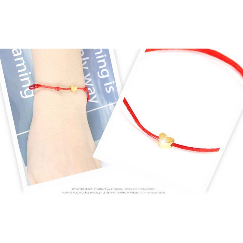 Multicolor Heart Card Bracelet Rope String Jewelry Lucky Gifts Bangle Adjustable