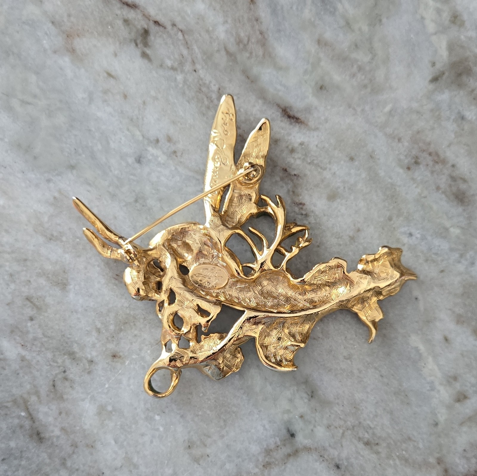 Kirks Folly Morning Glory Fairy Brooch Pin Enamel