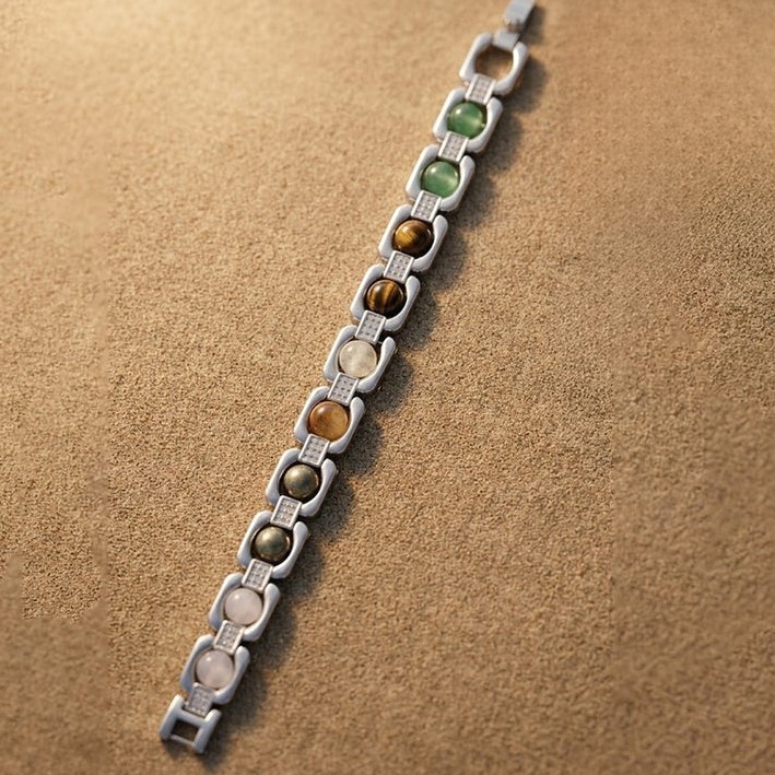 Silver Dhan Yog Wealth Bracelet | Prosperity Crystal Success & Abundance Gift