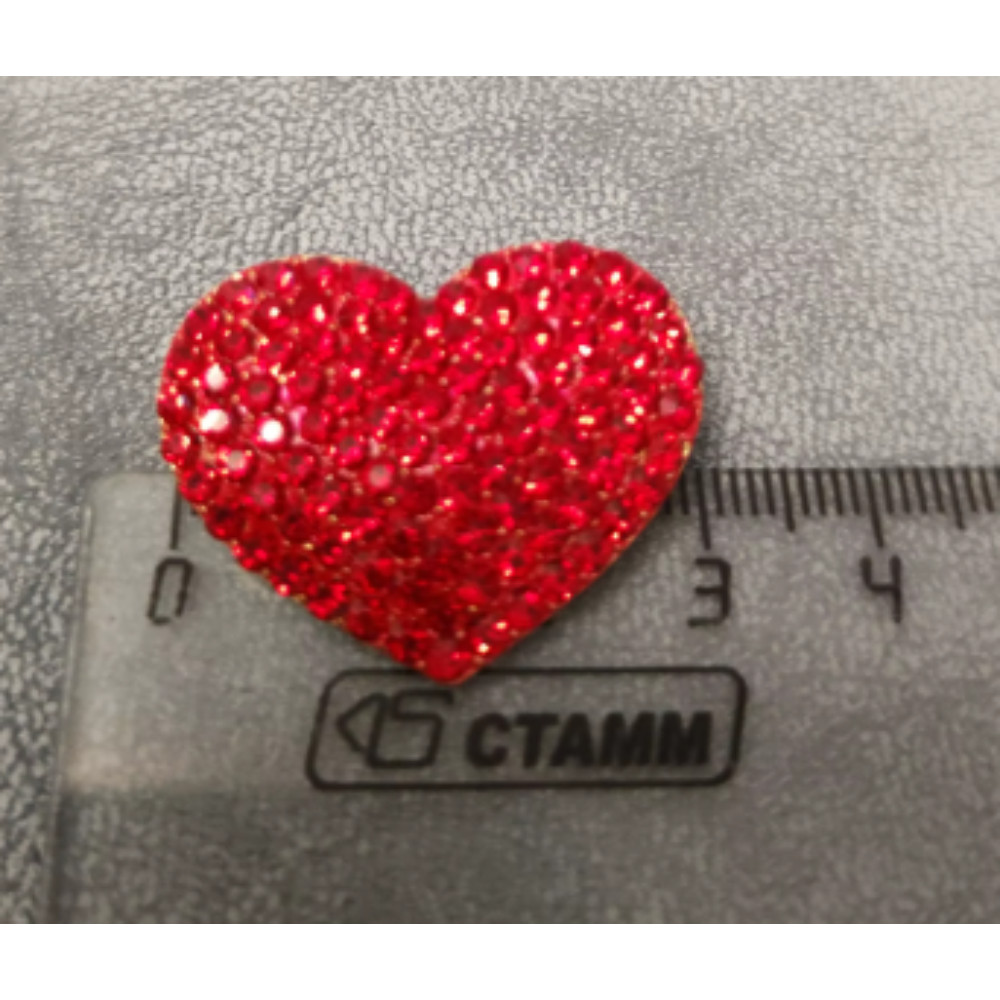 Classic Red Love Rhinestone Brooch For Women Gift Pin Jewelry Accessories USA