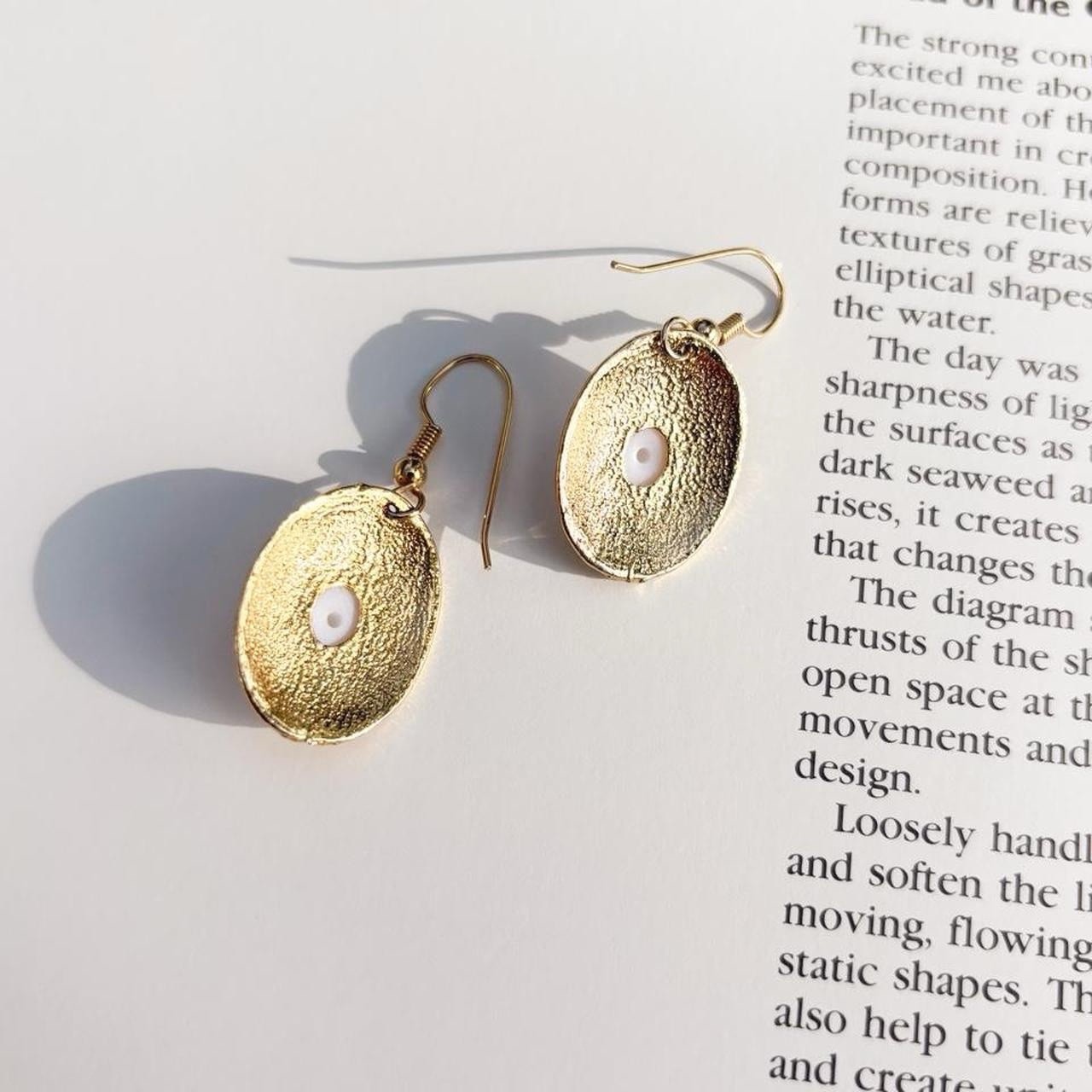Vintage Gold Pearl Earrings
