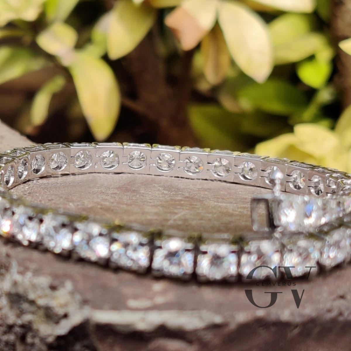 7.00 Carat Round Cut 7′ Inch Long Tennis Wedding Bracelet Solid 14K White Gold