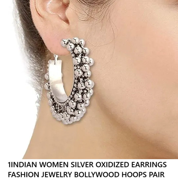 Bali Earrings Silver Gold Kori AD style As Per Picture More Variations All Types