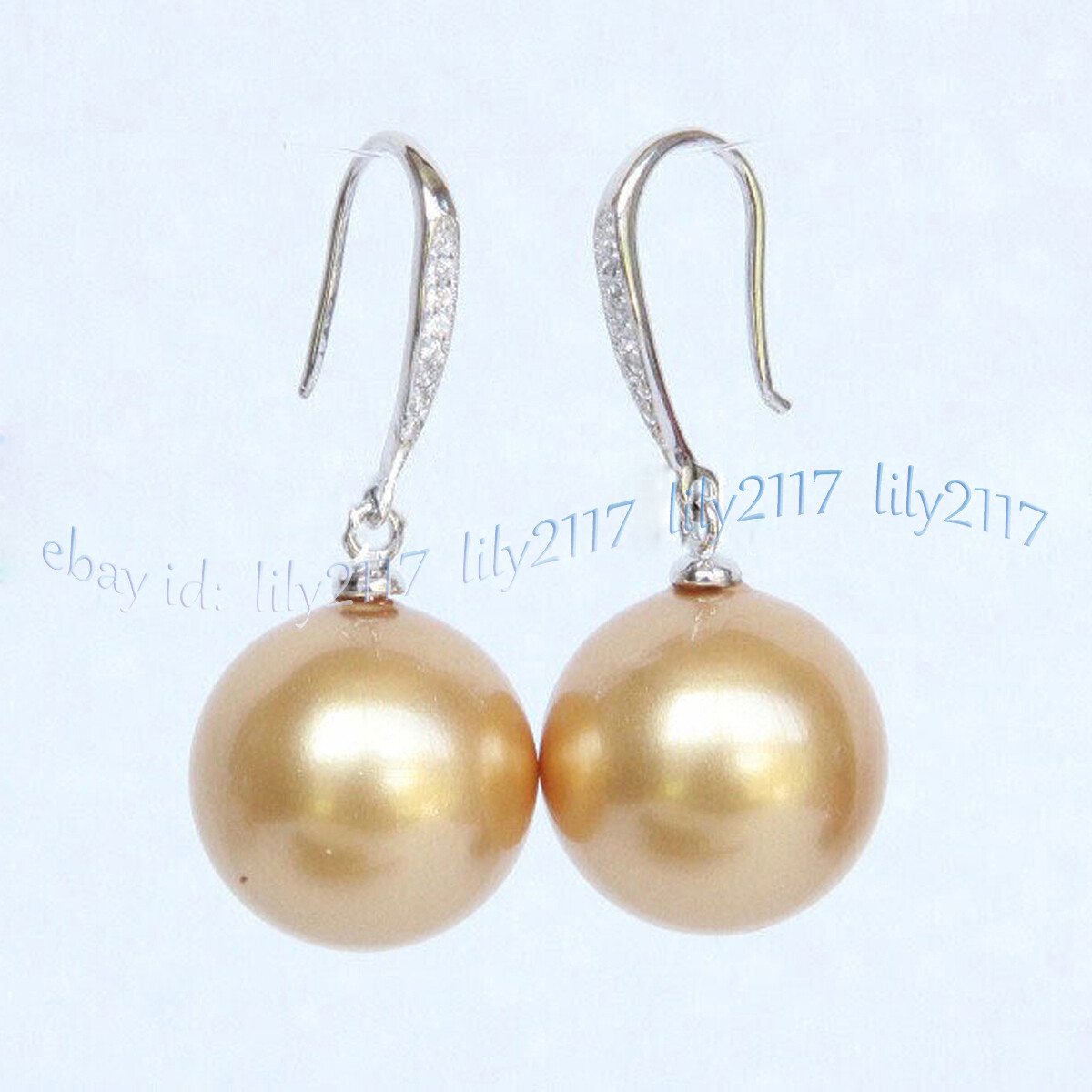 8-16mm Multicolor South Sea Shell Pearl Round Beads Dangle Silver Hook Earrings