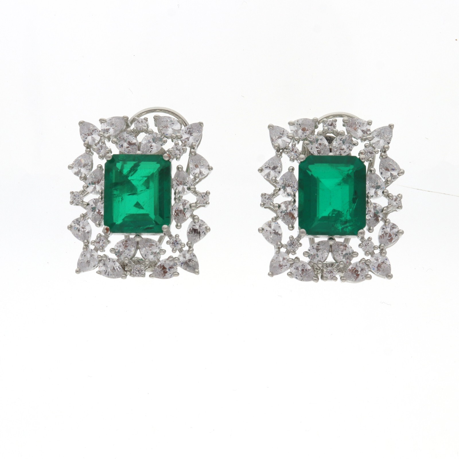 Luxurious Cubic Zirconia for Earrings with Brilliant CZ Accents
