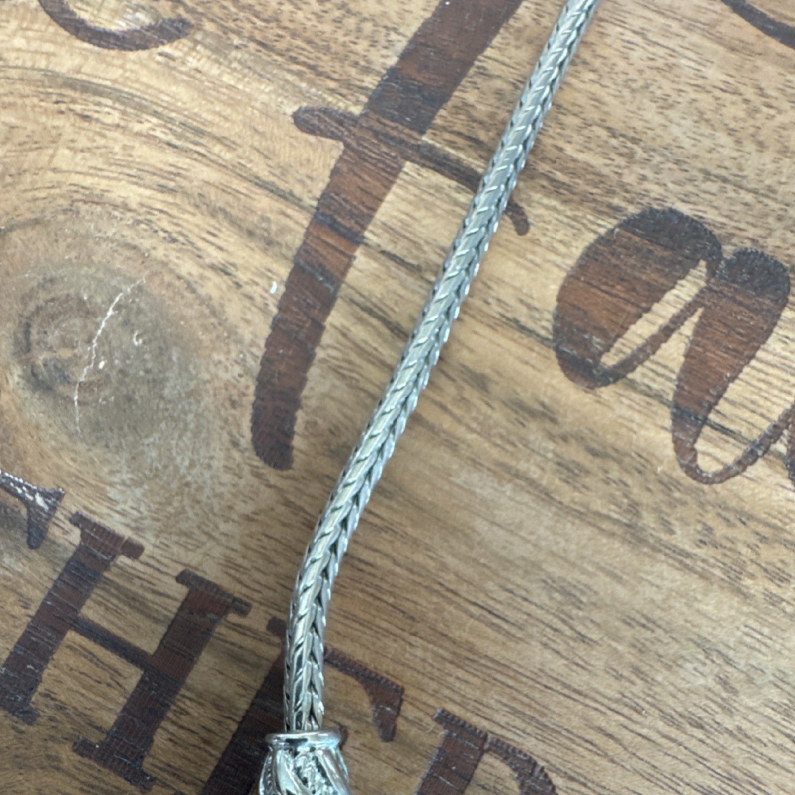 Silver Tone Necklace Spiga Wheat Chain – Fashion Jewelry- Ships free!