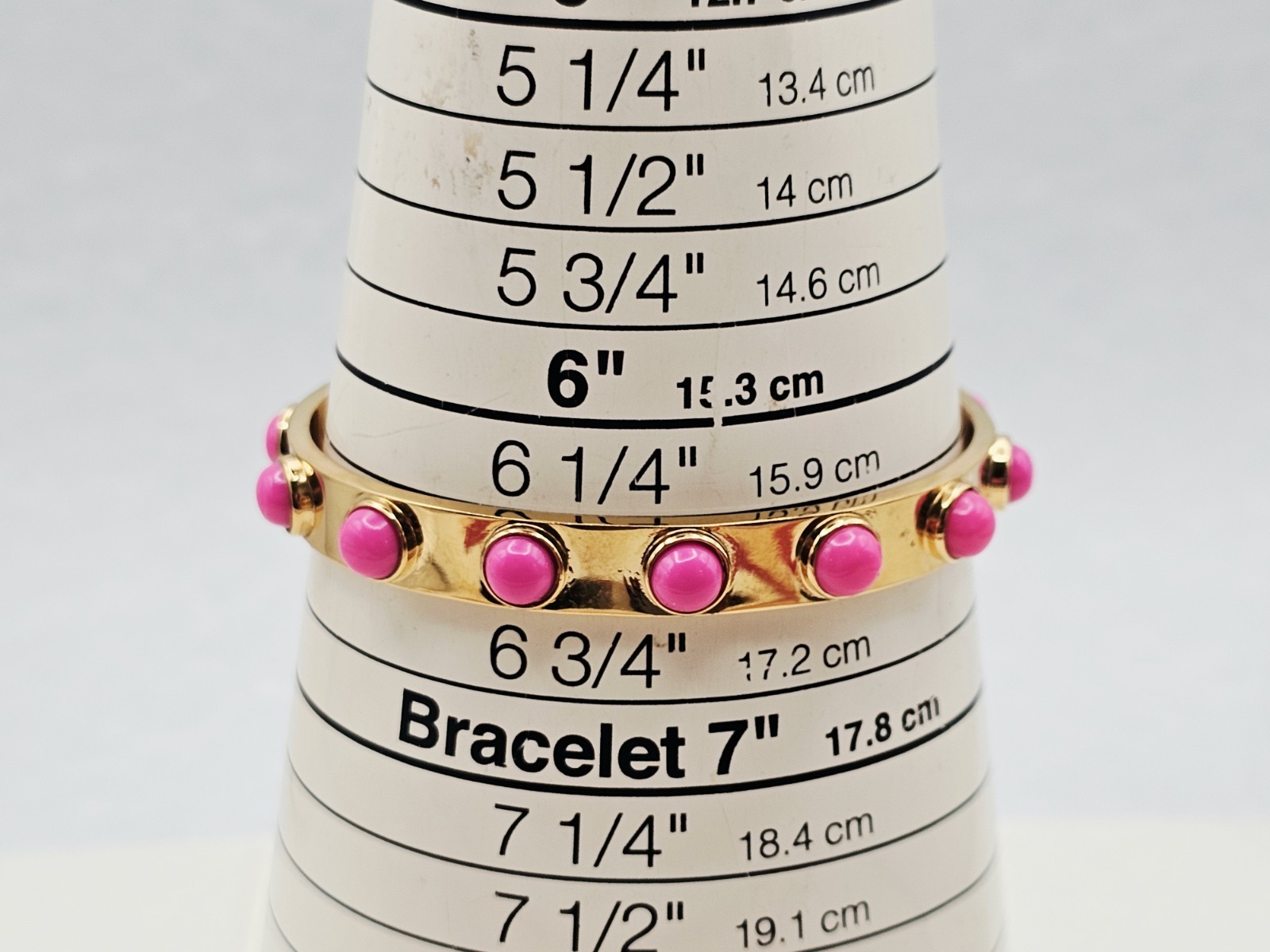 Kate Spade Hot Pink Gold tone Tag Along Cuff Bangle Bracelet 💕