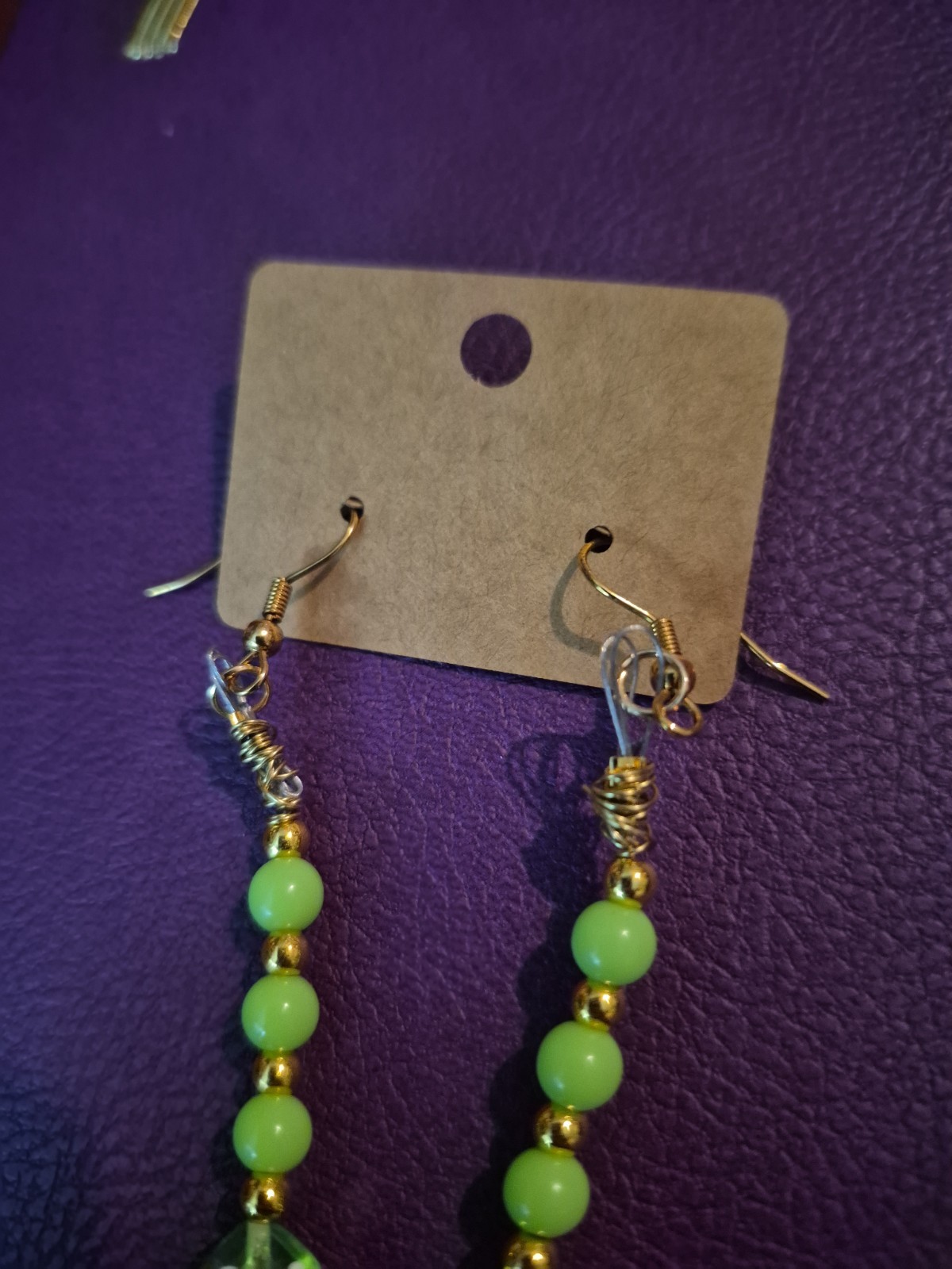 Green Dice Lucky Casino Earrings