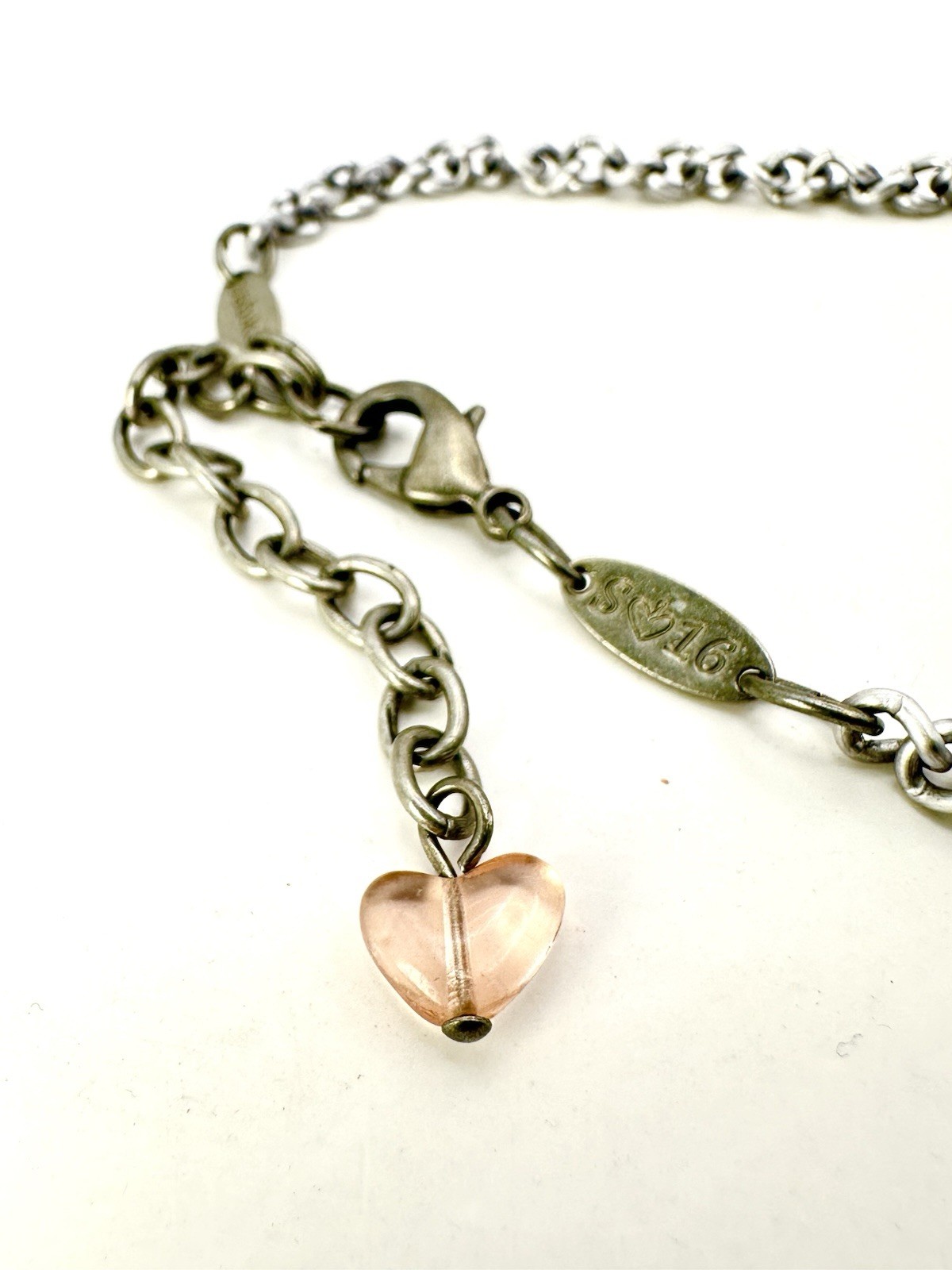 Sabika S-16 Vintage Style Pastel Cluster Crystal Necklace