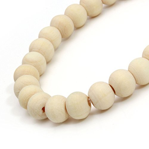 5 Pcs Wooden Beaded Bracelet Bangle for Men and Women Elastic A: 8MM