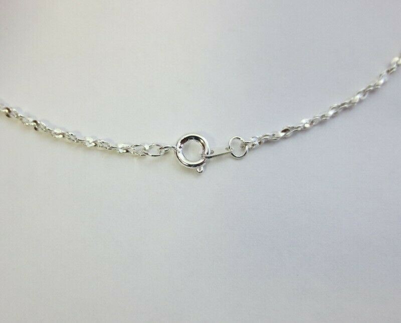 STERLING SILVER PLATED 30 INCH 2mm TWISTED NUGGET CHAIN NECKLACE
