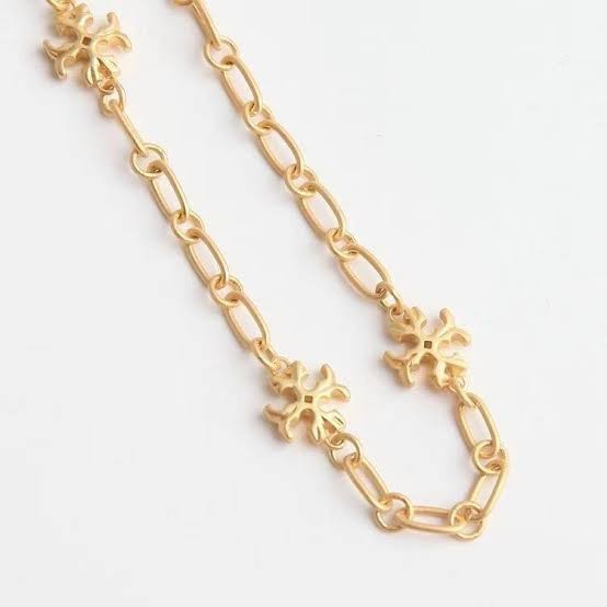 Tory Burch Necklace Roxanne Chain Delicate Gold Tone