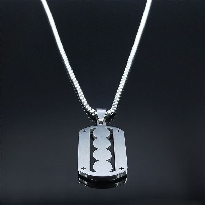 Stainless St. Benedict Medal Pendant Colorful Zirconia Religious Unisex Necklace