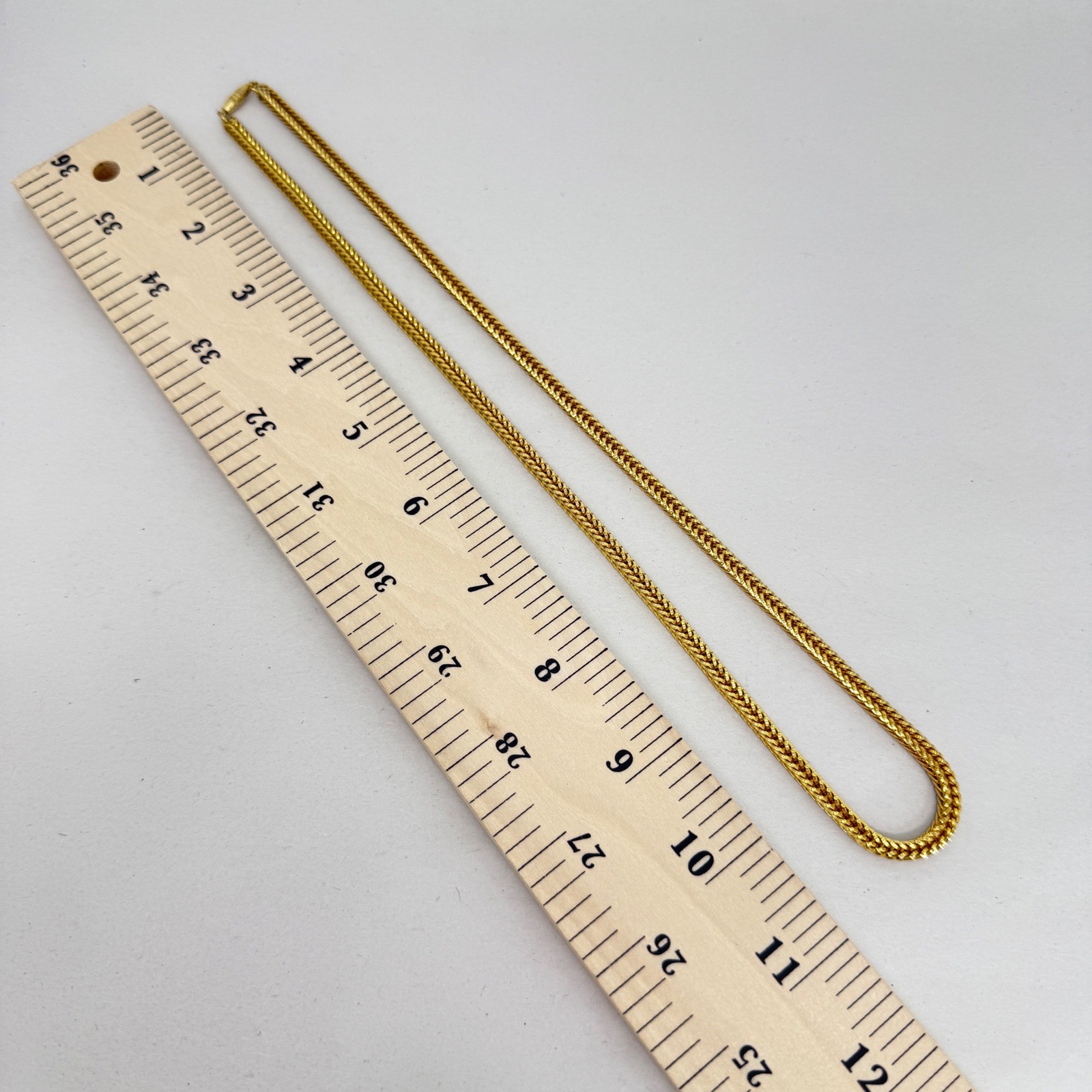 Wheat Franco Link Chain Necklace with Barrel Clasp Gold Tone Classic Chunky