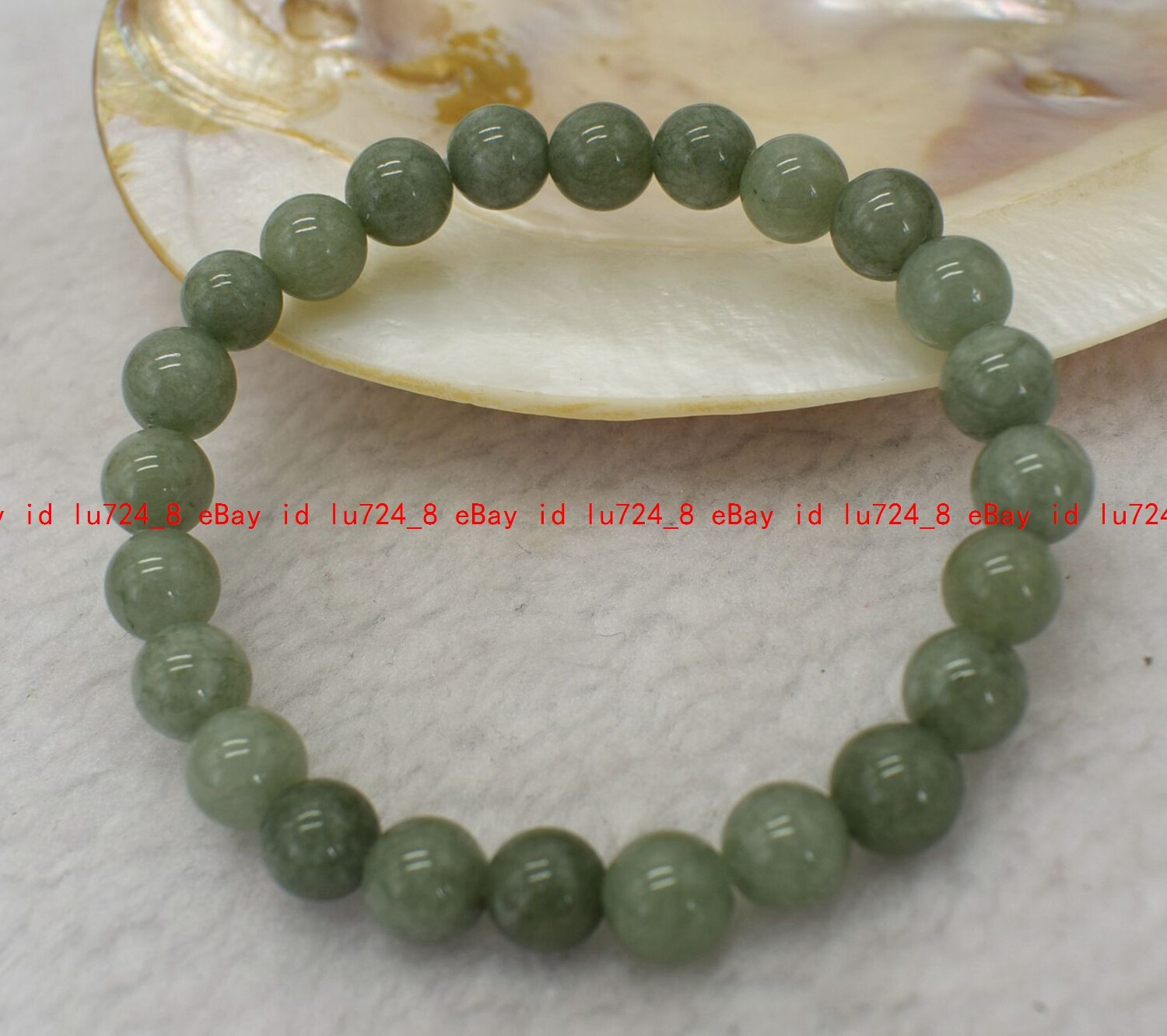 6/8/10mm Natural A Green Jade Jasper Round Gemstone Beads Necklace Bracelet Set