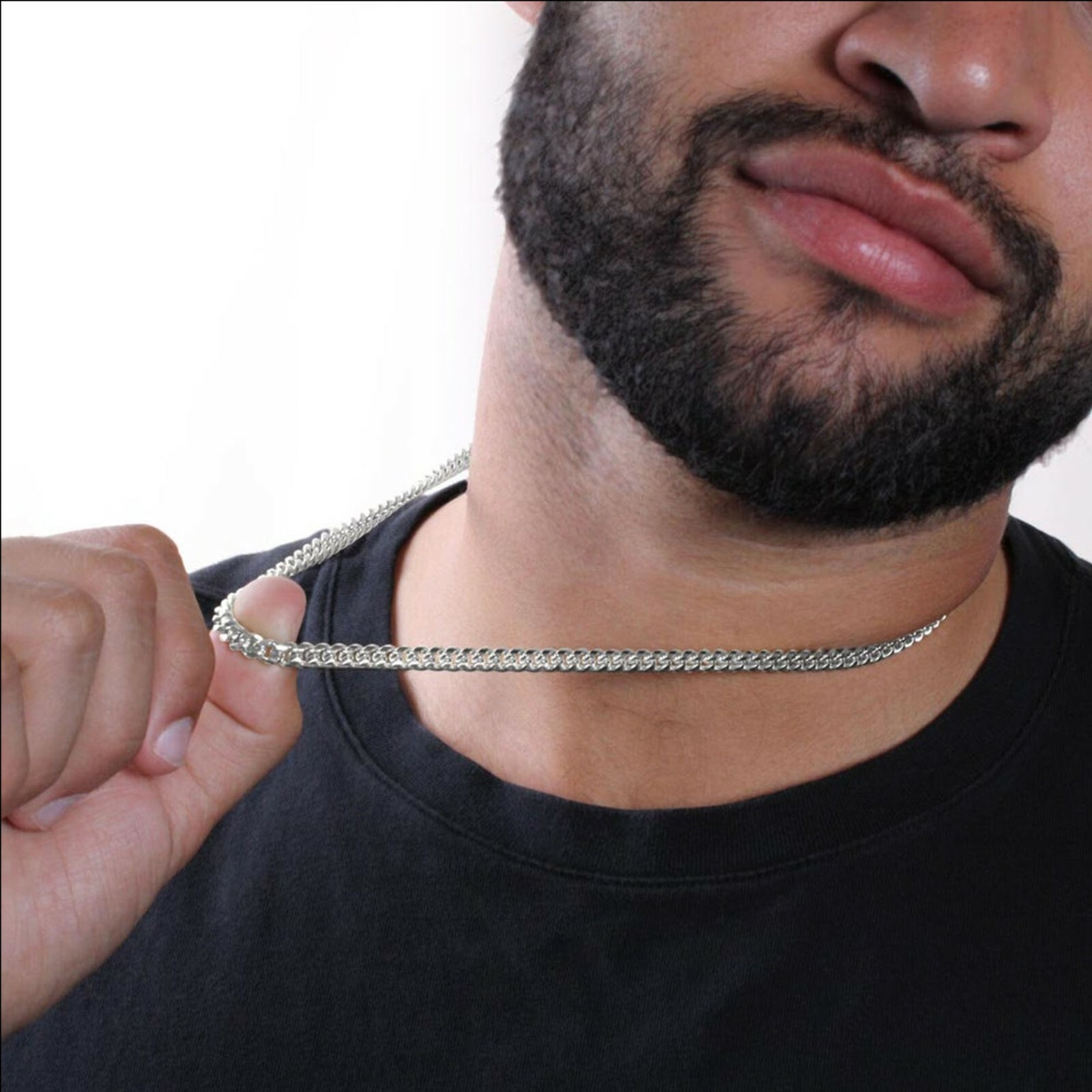For My Son Cuban Chain Necklace From Dad, Father To Son Birthday Graduation Gift