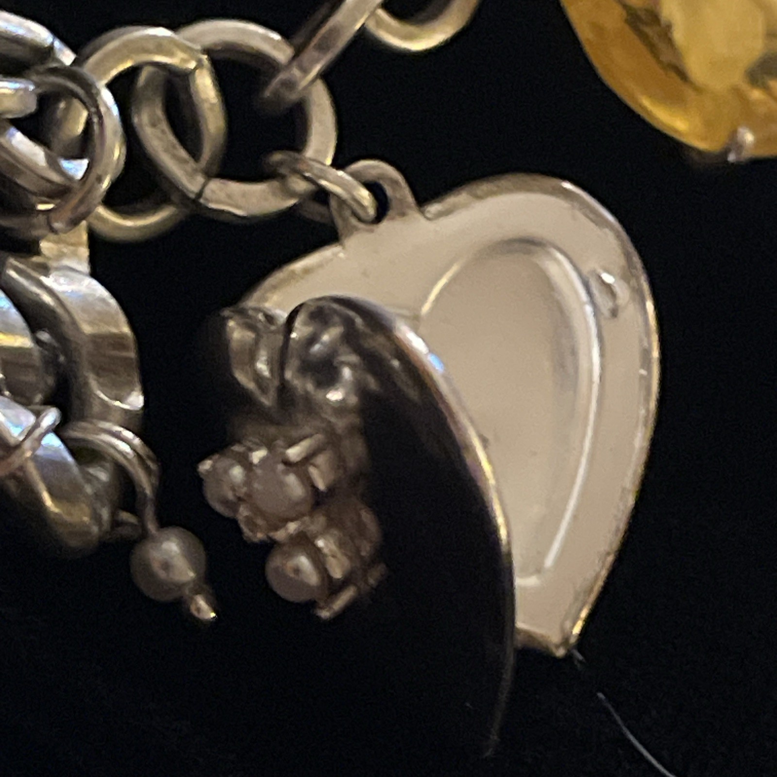 Vintage Juicy Couture Bracelet 10 Rare Charms Clock Shell Bird Locket Crown Bell