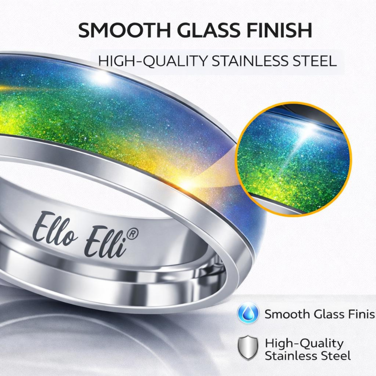 Mood Ring Band Stainless-Steel by Ello Elli™ (Free Shipping!)