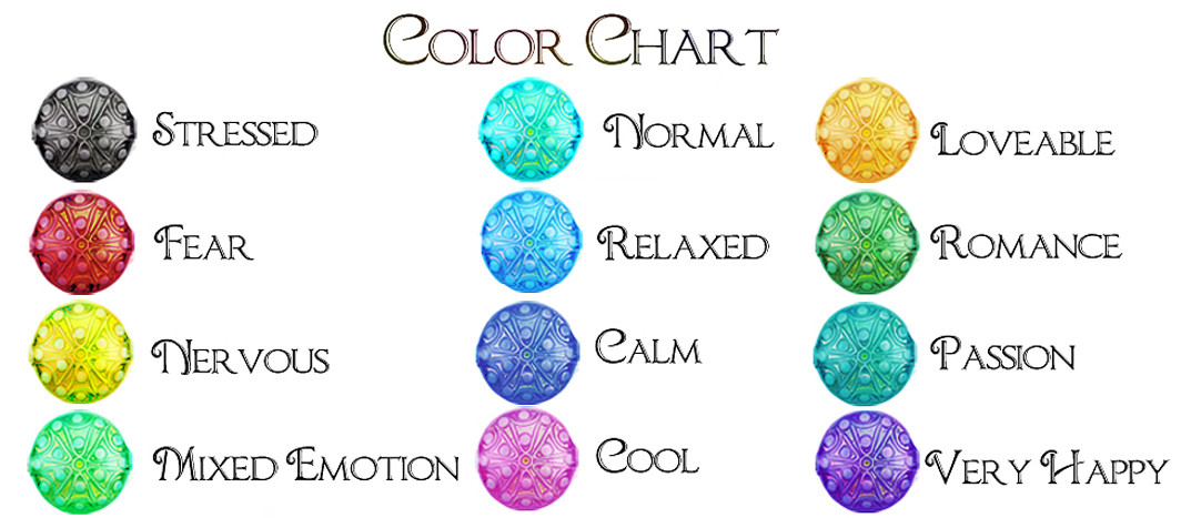 3 MOOD NECKLACE CHANGES COLOR W YOUR MOOD /Necklace any Random designs