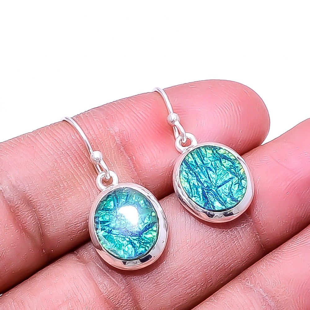 Triplet Opal Gemstone 925 Sterling Silver Earring 1.17″, Christmas Gift E34811
