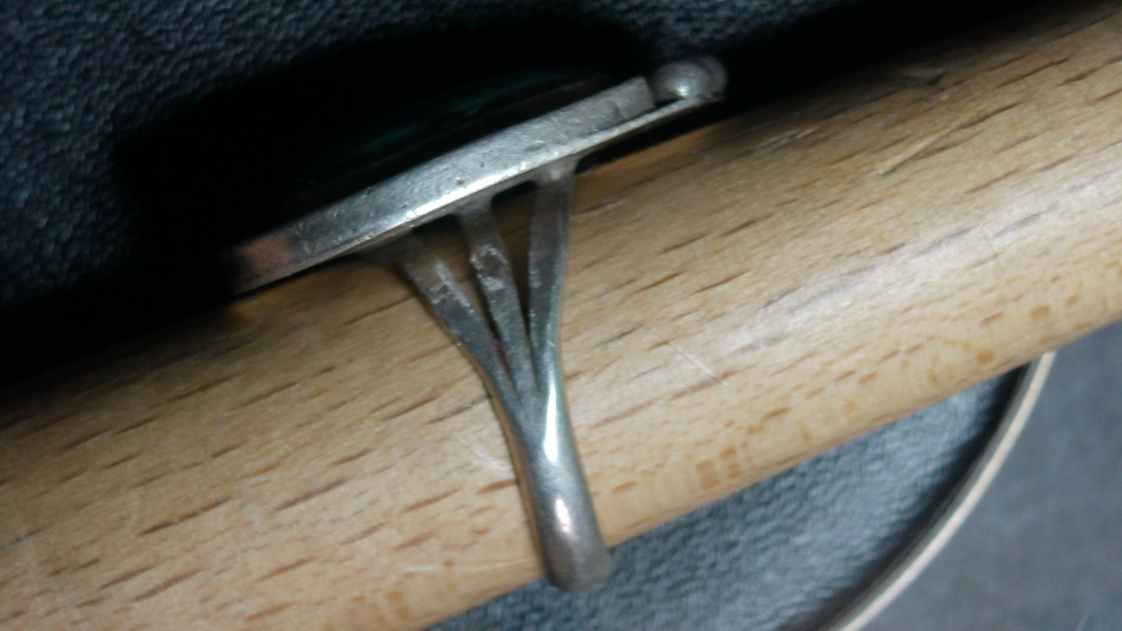 Vintage Navajo Style Turquoise Sterling Silver Ring Size 8 9.79g No Mark