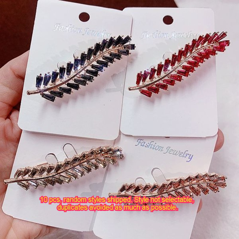 10Pcs Luxury Rhinestone Brooch Pin Set For Women Wedding Crystal Scarf Pins Lot