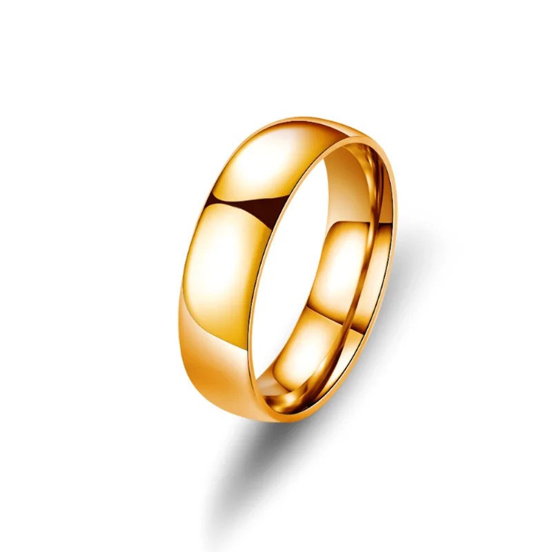 Titanium Ring Women Men Prevent Allergy High Polished Wedding Rings