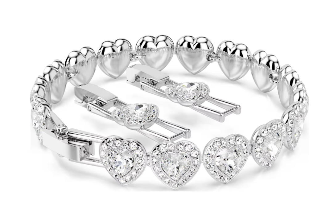 Swarovski Ariana Grande Heart Crystal Bracelet White Rhodium Plated 5720860