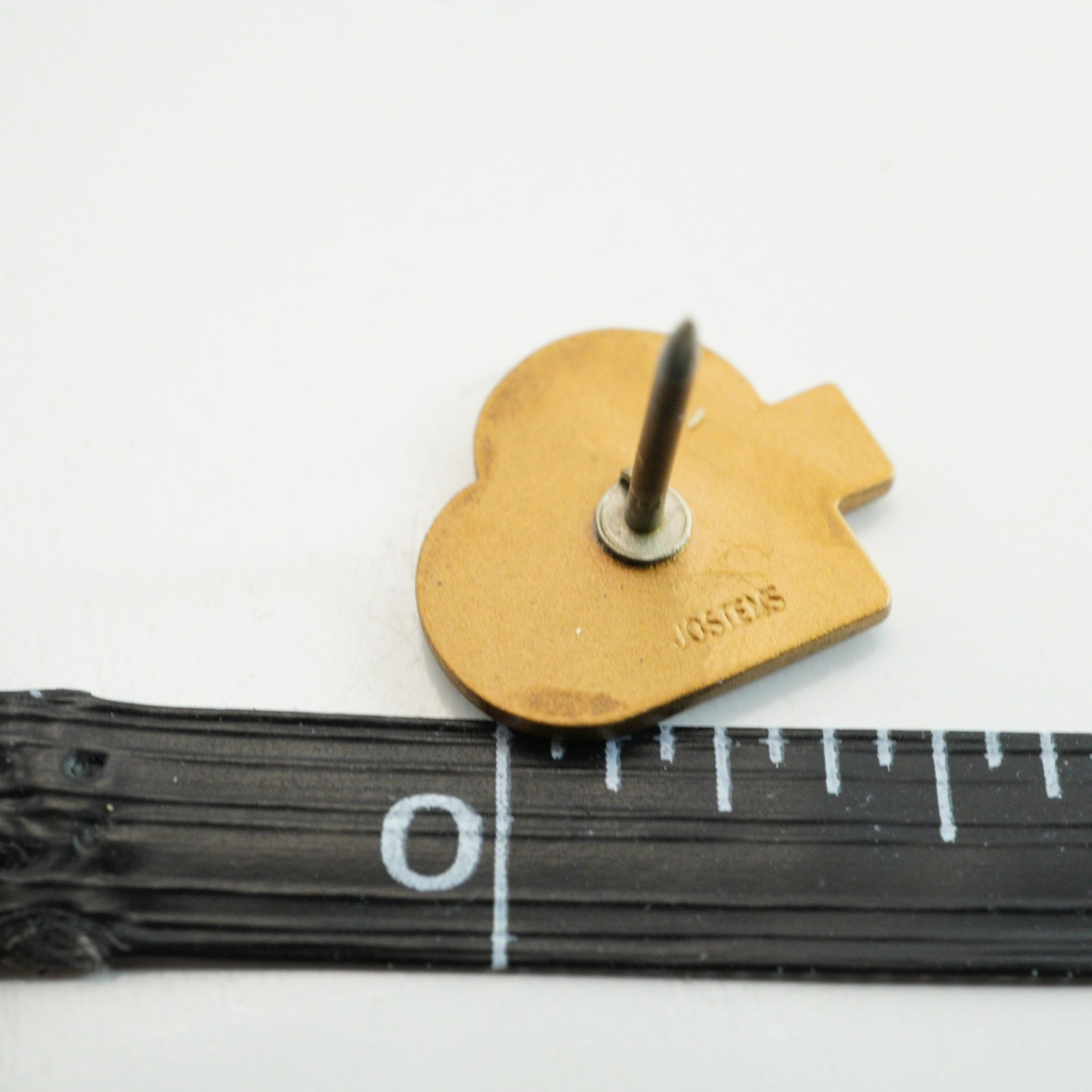 Heart-Shaped Jostens Brass Pin Vintage Lapel Accessory