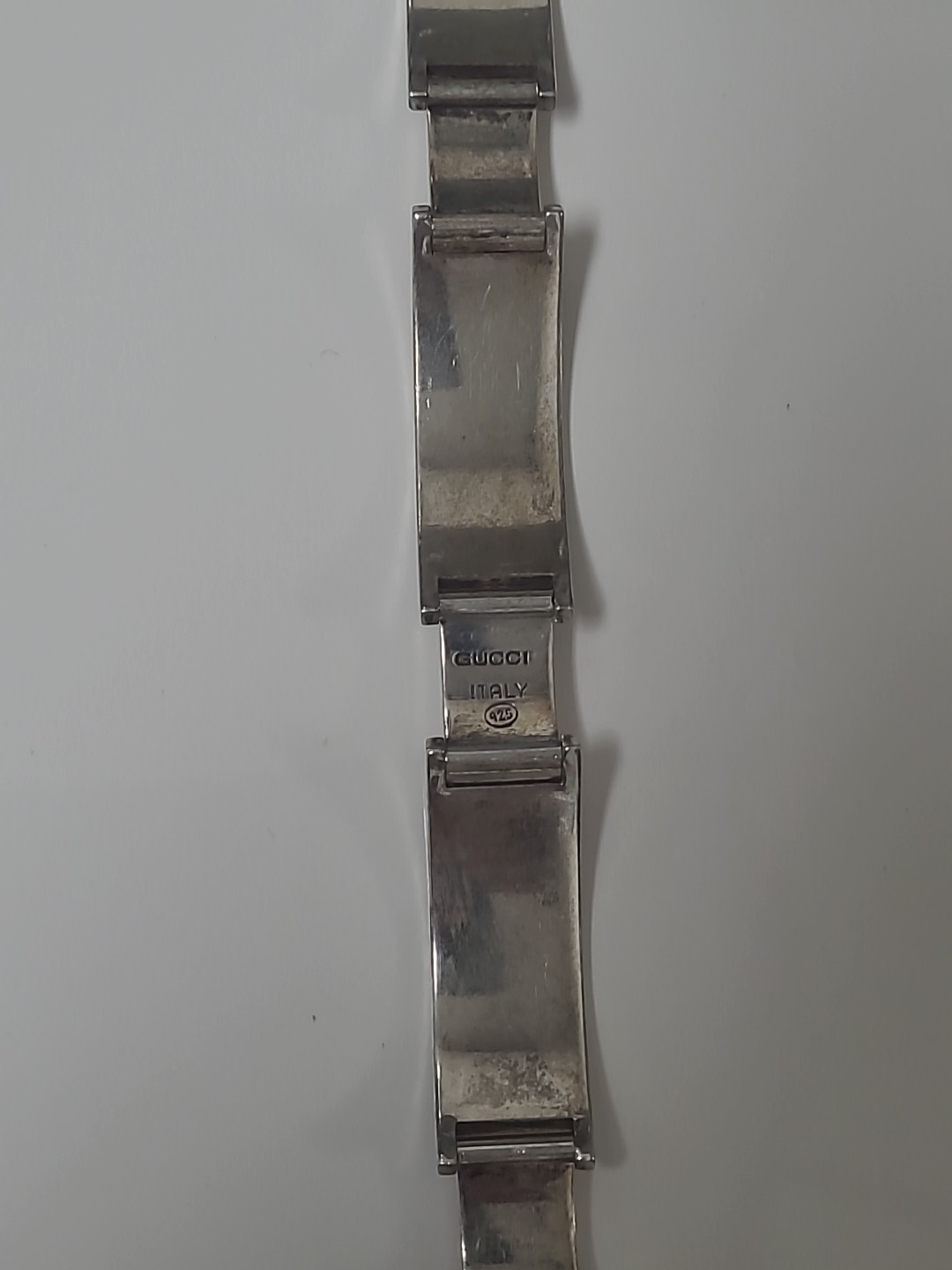 Gucci 1970 Mlano Silver Buckle Bracelet Unique ,Rare 2 Color Enamel ,used