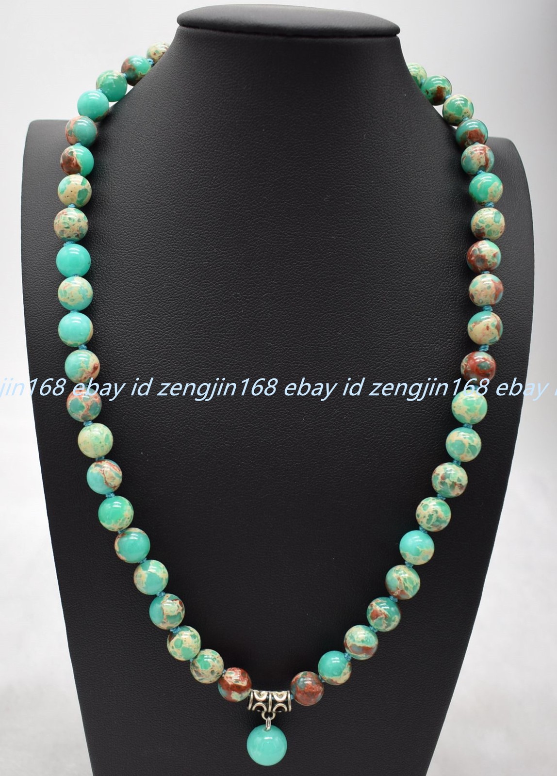 New Pretty Natural 6/8/10mm Multicolor Shoushan Jasper Gems Round Beads Necklace