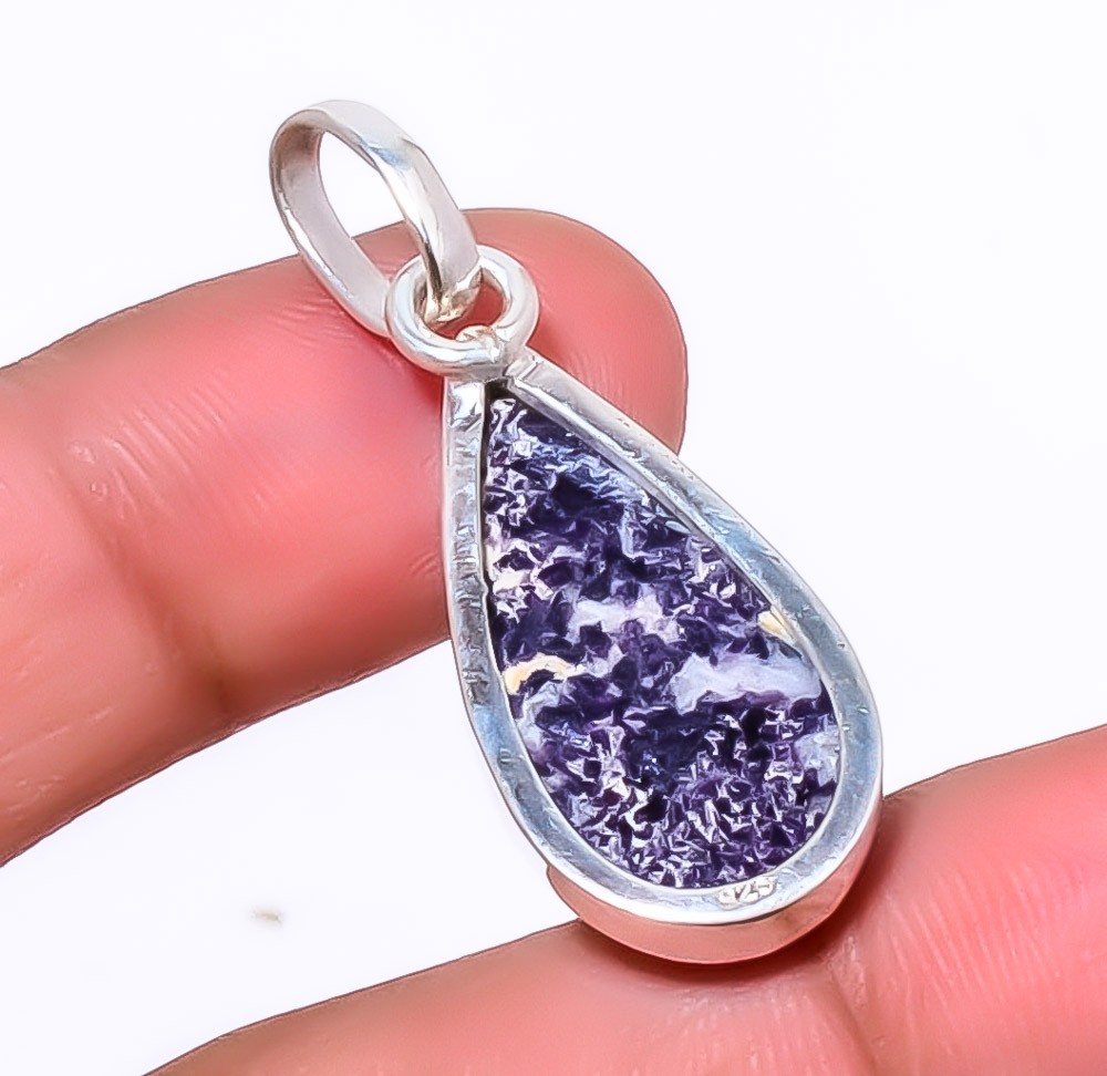 Lepidolite – San Diego 925 Sterling Silver Jewelry Pendant 1.56″ T942