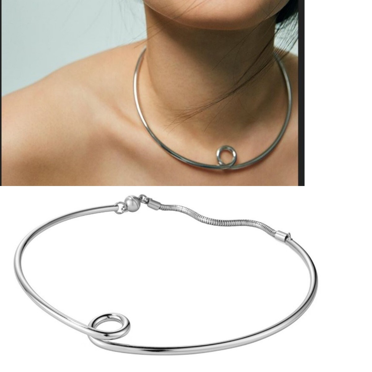 NEW! JENNY BIRD – The Loop Collar in Silver