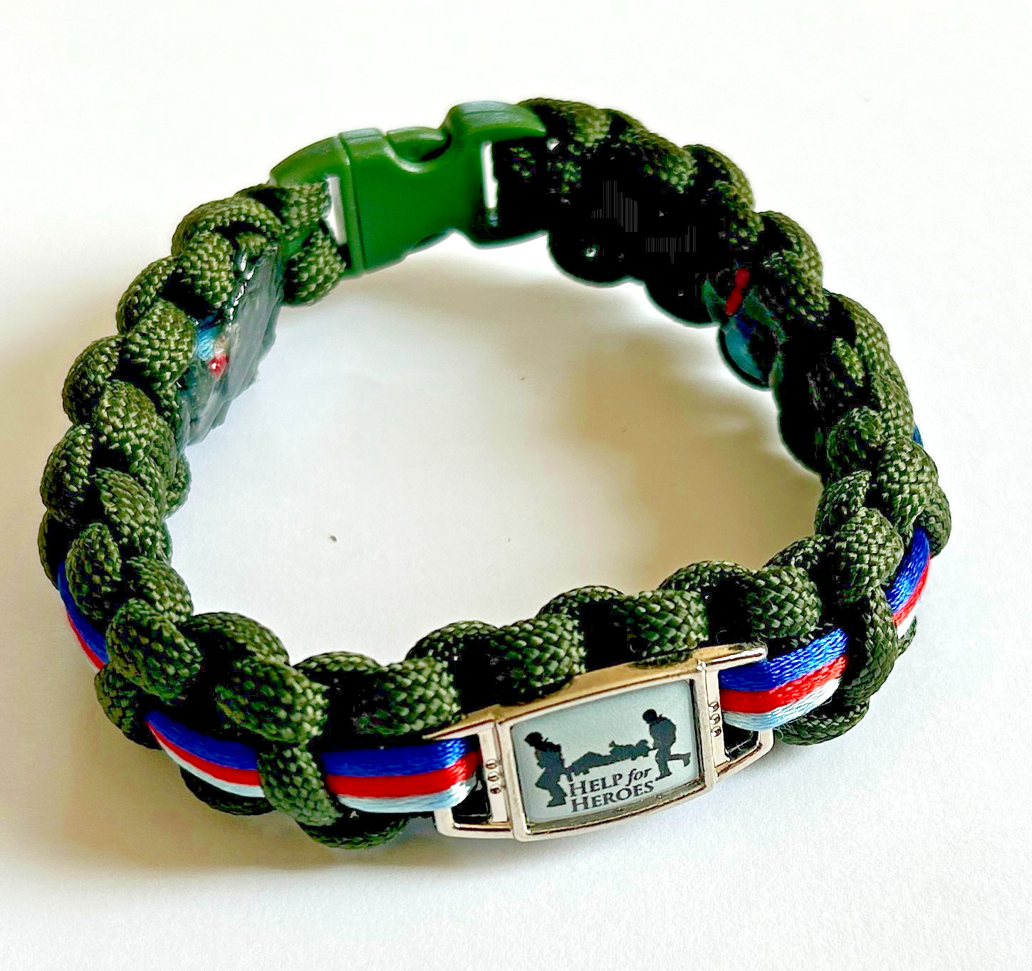 NEW! MILATARY COLOURS : Help For Heroes/Stretcher Bracelet (3 Sizes/7 Colours)