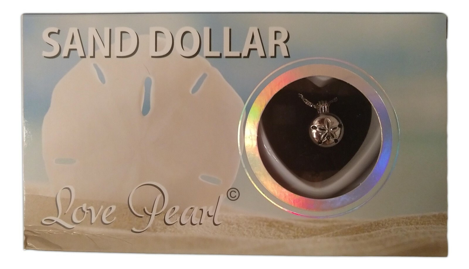 Love Pearl SAND DOLLAR Necklace Kit, Simulated Pearl in an Oyster