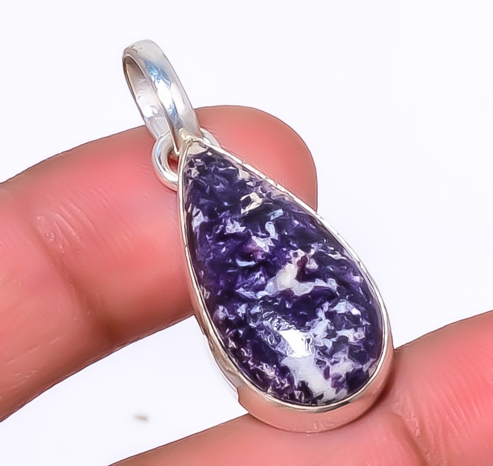 Lepidolite – San Diego 925 Sterling Silver Jewelry Pendant 1.56″ T942