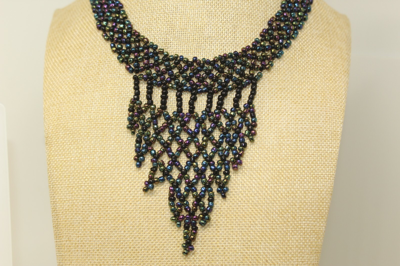 Extending Hands Handmade Zambia Beaded Multi-Color Metallic Necklace