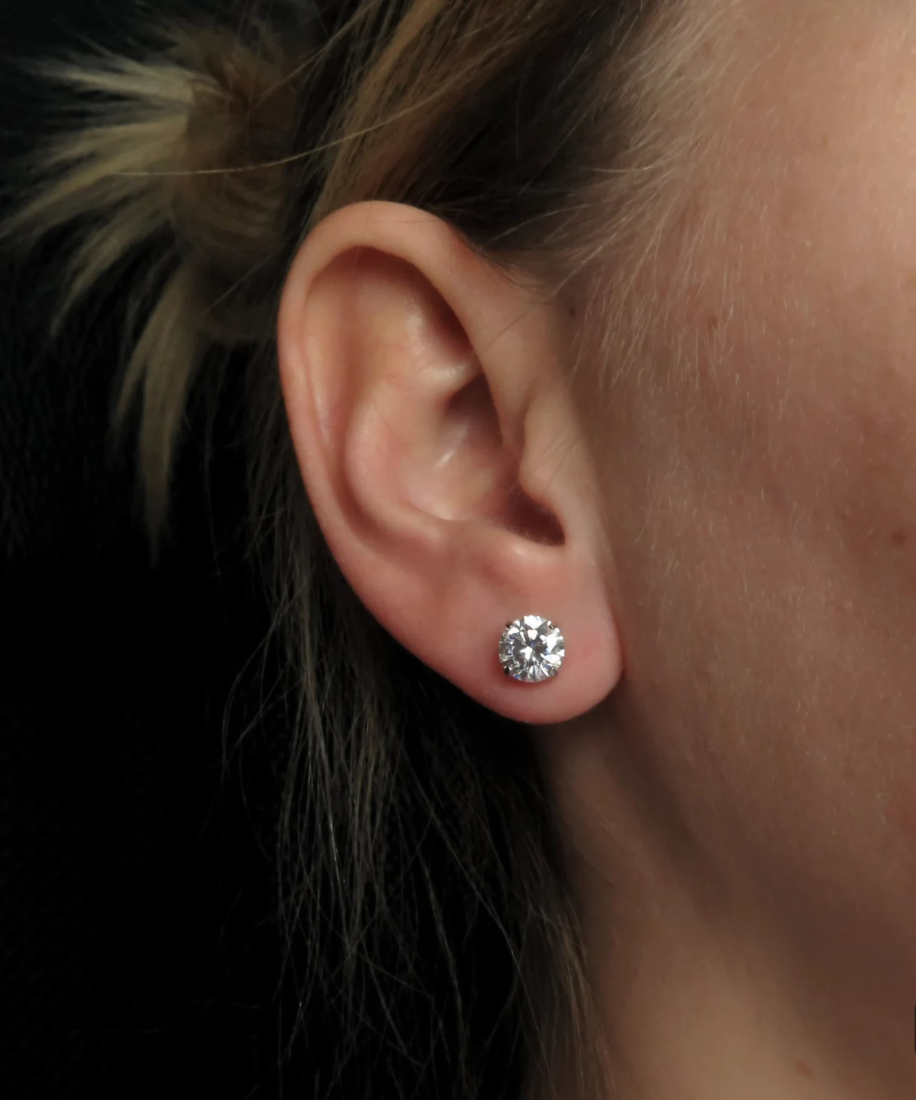 2.5mm To 10mm Round Cut Daily Wear Womens Lab Created Diamond 925 Silver