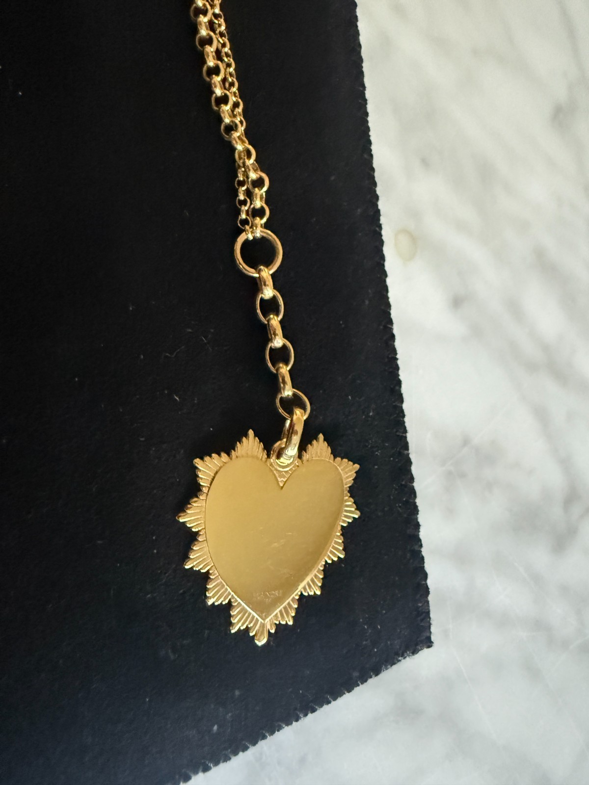 Foundrae Medium Mixed Belcher w/ Extension True Love Heart Token Necklace Annex