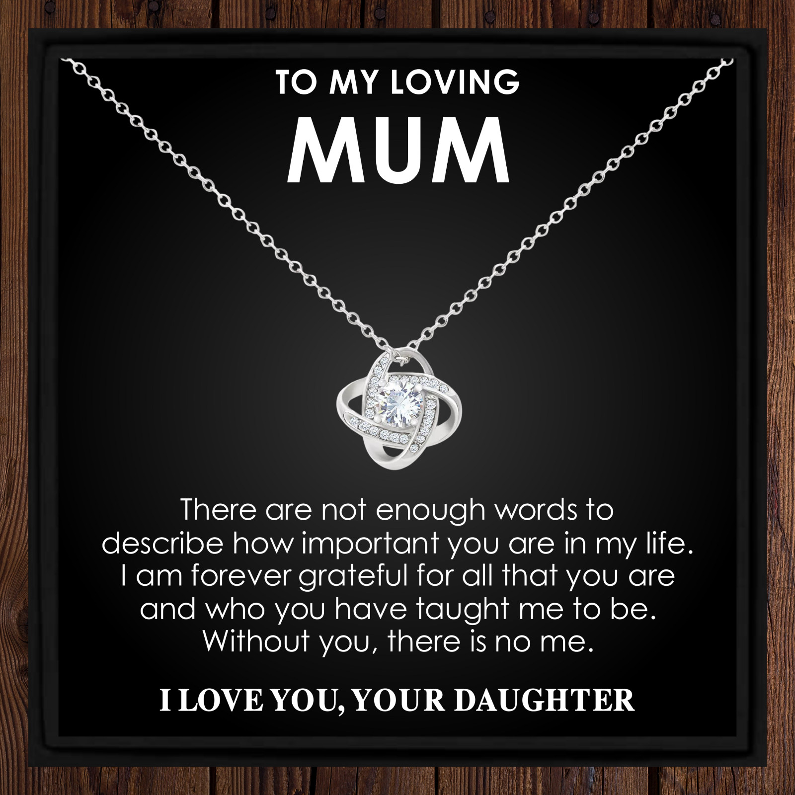Mum Necklace Gift from Daughter Gift Birthday Christmas Mother’s Day Jewellery