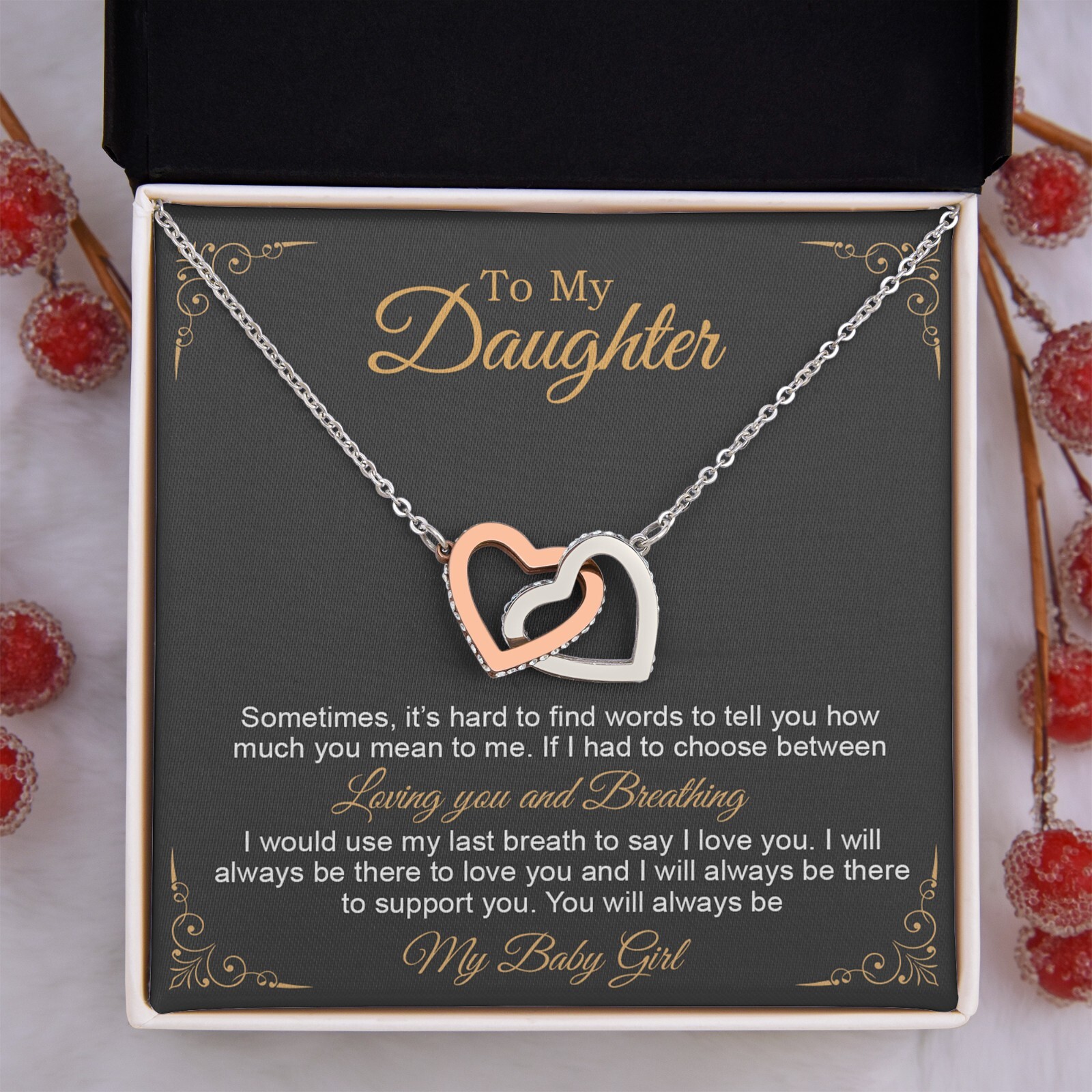 To My Daughter Necklace, Gift to My Daughter, Graduation Gift for Daughter