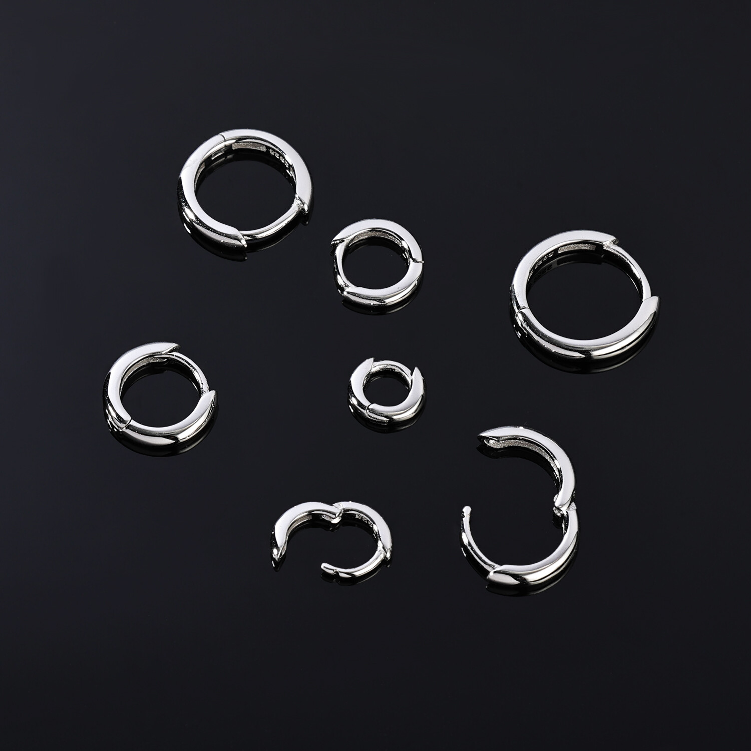 20g S925 Sterling Silver Hoop Earring Helix Tragus Lobe Piercing Body Jewelry