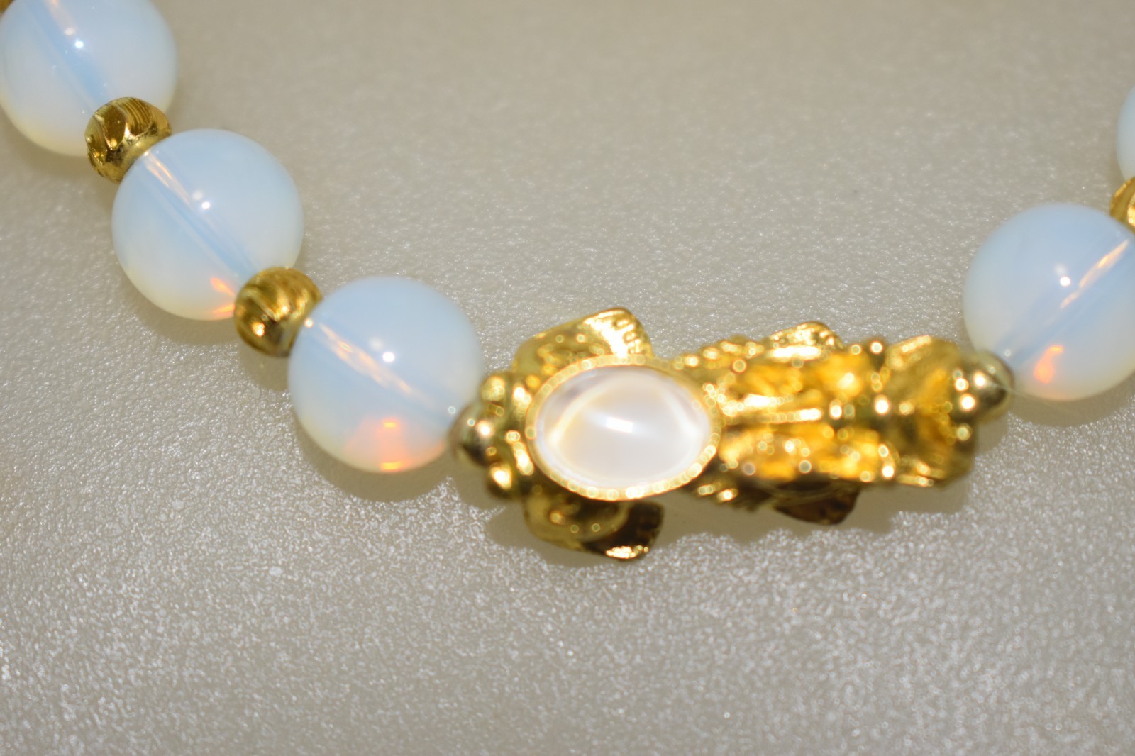 Opalite 9-10mm Beaded Necklace 18-20 Inches