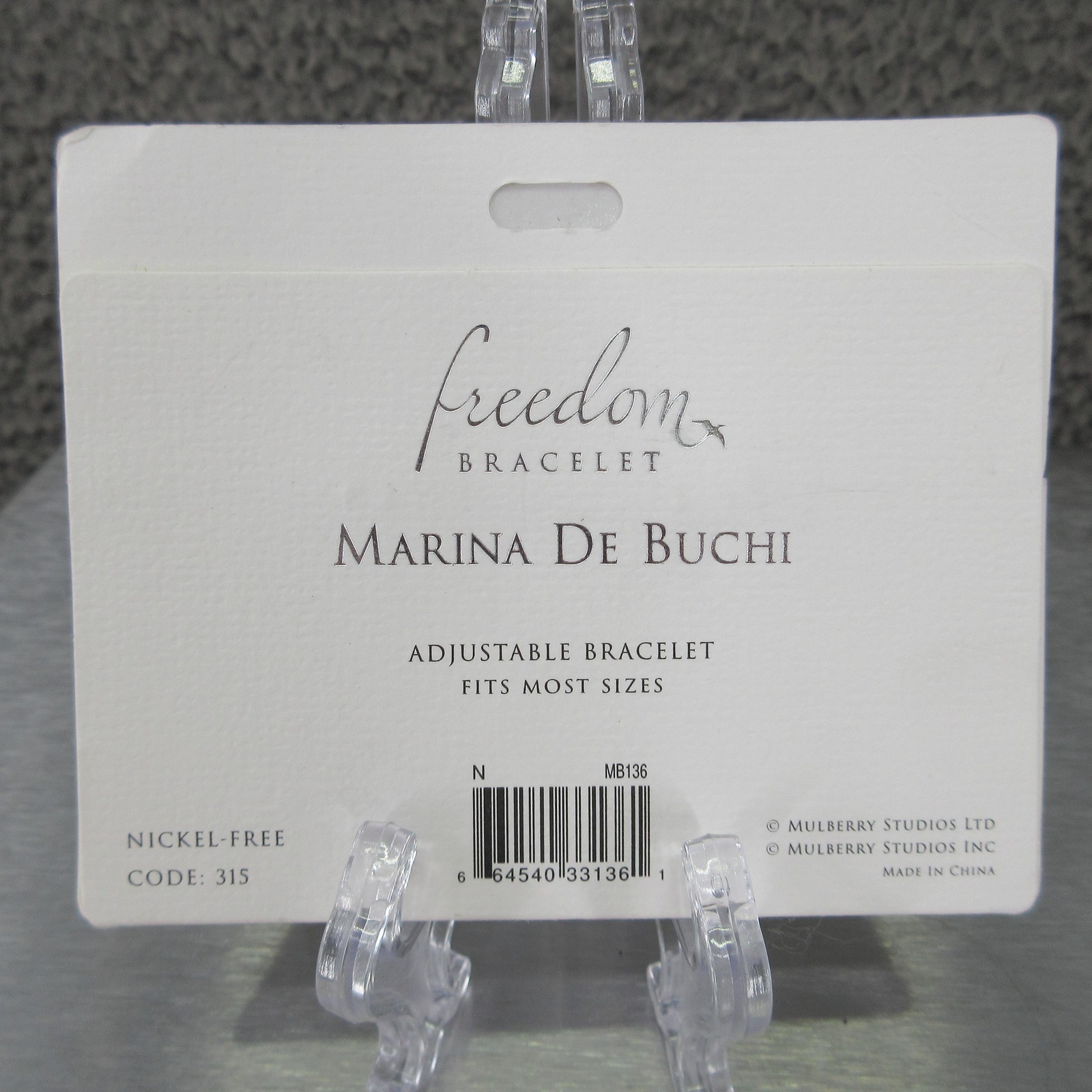 Marina De Buchi Freedom Chain Bracelet Gold Initial N Adjustable Nickel Free