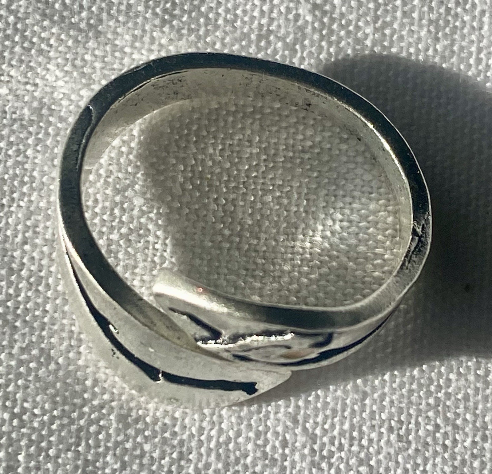 Aluminum Enamel Bird On A Branch Women’s Wrap Ring Size 8, 5g