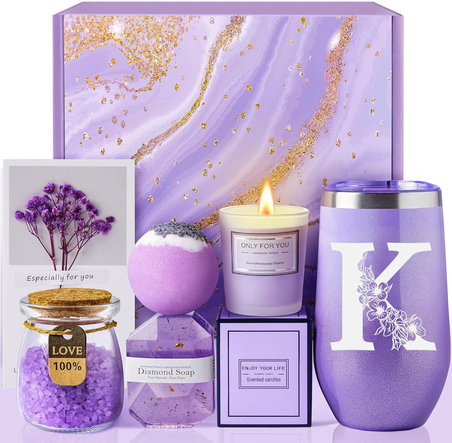 Lavender Spa Gift Basket – Unique Gifts for Her on Any Occasion