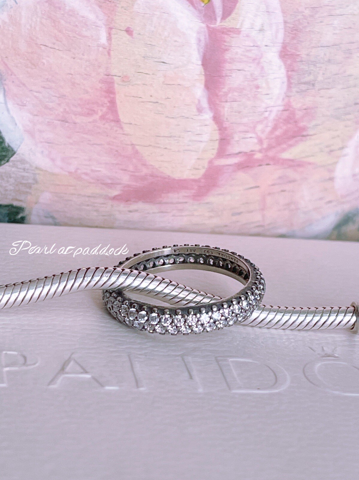 Pandora Inspiration Within Clear Cz Ring With Gift Box 50 Size 5 US