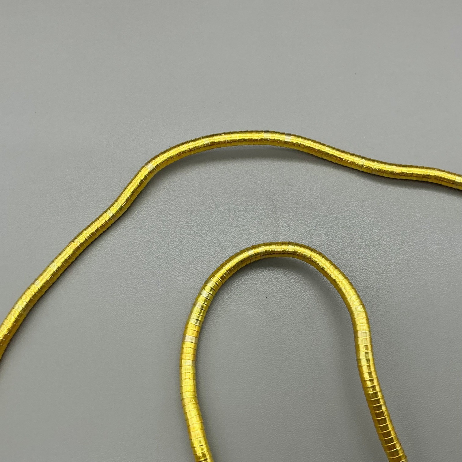 Necklace Womens Gold Tone Snake Chain Link Minimalist Costume Jewelry 30 Inch