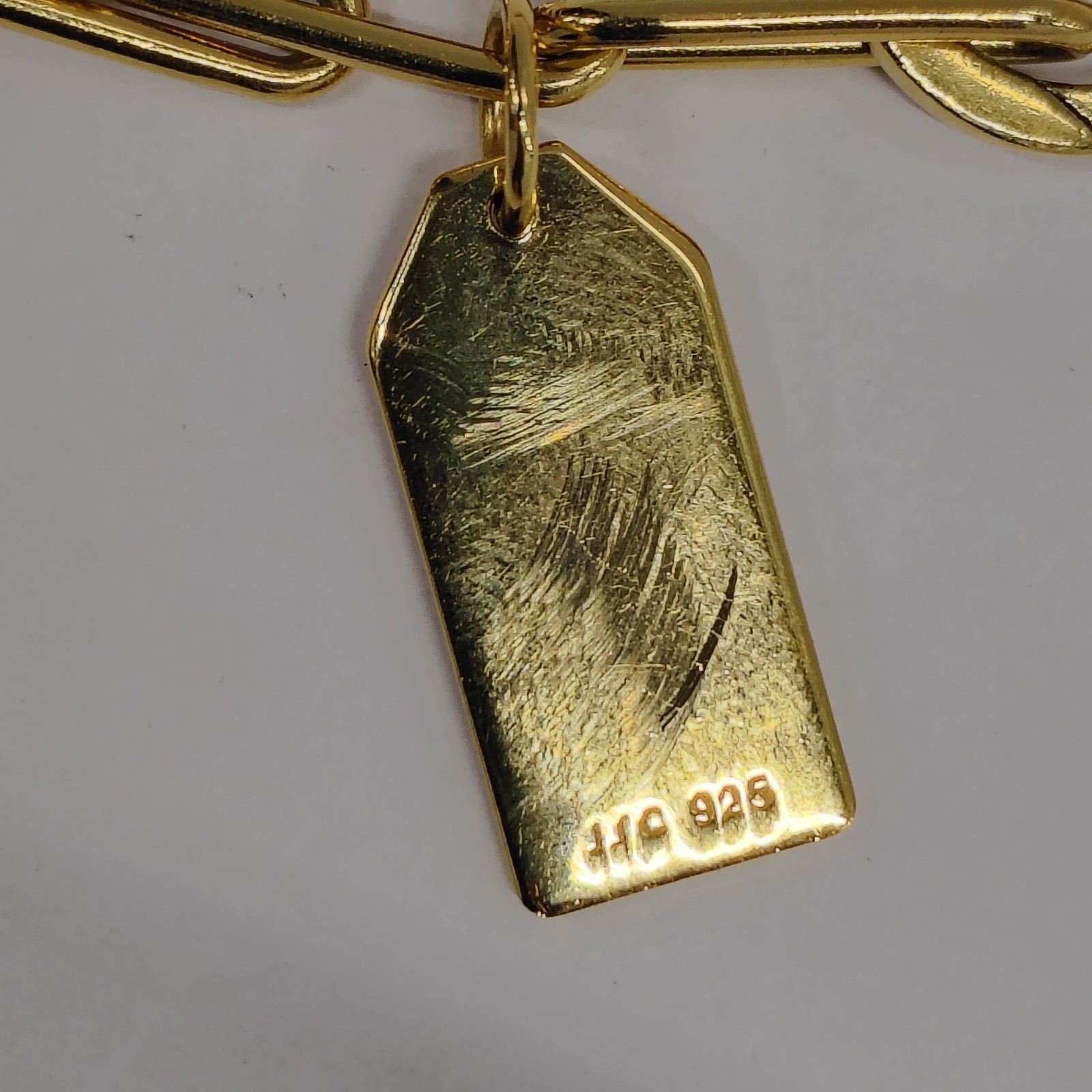 Jet Set Candy JSC 925 Gold Vermeil The Daily 360 Luggage Tag Charm Bracelet 25g